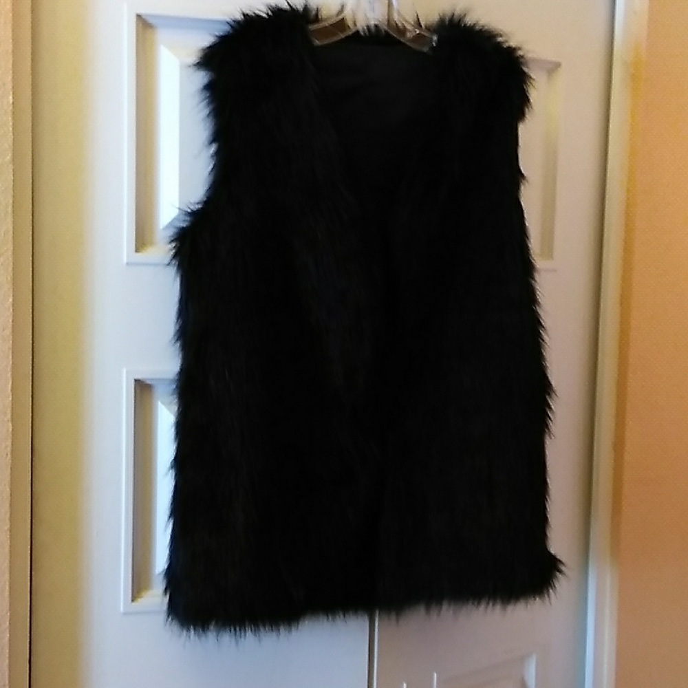 Faux fur vest